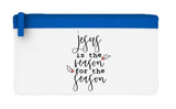 Jesus is the reason for the season style one flat-style pencil case