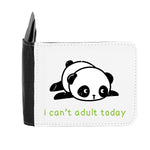 Panda 1 I Cant Adult Today gent's wallet