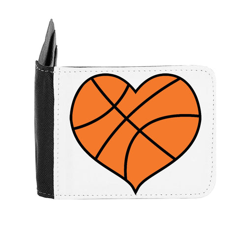 Basketball Heart Shaped Sports gent's wallet