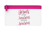 Jesus is the reason for the season style two flat-style pencil case