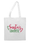 Santa's favourite - candycane style tote style shopping bag