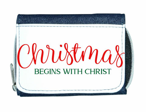 Christmas begins with Christ stylish ladies purse