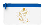 Jingle all the way style 1 swirly flat-style pencil case