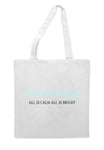 Silent night holy night elegant tote style shopping bag