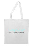 Silent night holy night elegant tote style shopping bag