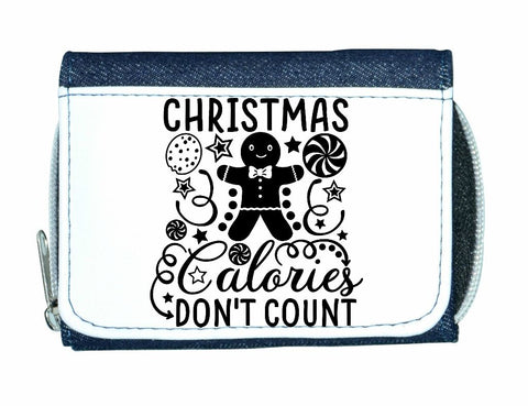 Christmas calories don't count gingerbread man stylish ladies purse