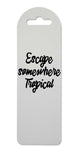 Escape somewhere tropical printed lightweight bookmark