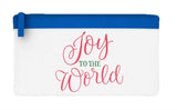 Joy to the world style 3 coloured flat-style pencil case