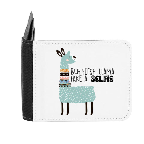 Llama Three – But First, Let Me Take A Selfie Statement gent's wallet