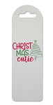 Christmas Cutie squiggle tree printed lightweight bookmark