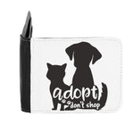 Adopt Don’t Shop Cats And Dogs Rescue Statement gent's wallet