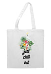 Tropical flowers (style 1L) - Just chill out tote style shopping bag