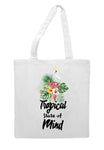 Tropical flowers (style 1L) - tropical state of mind tote style shopping bag