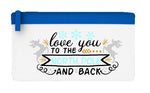 Love you to the North Pole and back flat-style pencil case