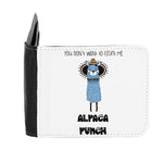 Llama Four – You Don’t Wanna Fight With Me. Alpaca Punch Statement gent's wallet