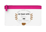 May your home be filled with love and hot cocoa flat-style pencil case