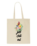 Tropical flowers (style 1M) - Just chill out tote style shopping bag