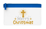 Merry Christmas style 2 metallic cross flat-style pencil case