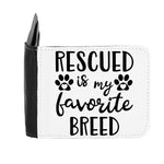 Rescued Is My Favourite Breed Statement [CRFT1] gent's wallet