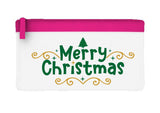 Merry Christmas style 3 flat-style pencil case