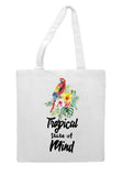 Tropical flowers (style 1M) - tropical state of mind tote style shopping bag