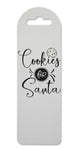 Cookies for Santa printed lightweight bookmark