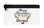 Merry Xmas ya filthy animal style 1 reindeer flat-style pencil case