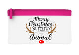 Merry Xmas ya filthy animal style 1 reindeer flat-style pencil case