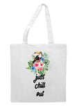 Tropical flowers (style 1N) - Just chill out tote style shopping bag