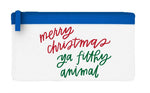 Merry Christmas ya filthy animal style 2 simple text flat-style pencil case