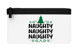 Naughty naughty naughty repeat flat-style pencil case