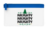 Naughty naughty naughty repeat flat-style pencil case