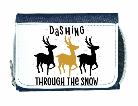 Dashing through the snow reindeers style stylish ladies purse