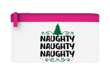 Naughty naughty naughty repeat flat-style pencil case