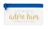 O come let us adore him Christ the lord flat-style pencil case