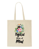 Tropical flowers (style 1N) - tropical state of mind tote style shopping bag