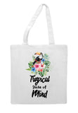 Tropical flowers (style 1N) - tropical state of mind tote style shopping bag