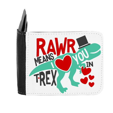 Rawr Means I Love You In Trex Dinosaur Statement gent's wallet