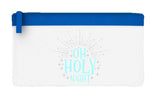 Oh holy night style 1 metallic flat-style pencil case