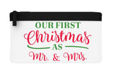 Our first Christmas as Mr and Mrs style 1 simple flat-style pencil case