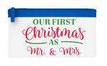 Our first Christmas as Mr and Mrs style 1 simple flat-style pencil case