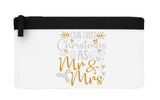 Our first Christmas as Mr and Mrs style 2 metallic decorative flat-style pencil case