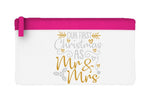 Our first Christmas as Mr and Mrs style 2 metallic decorative flat-style pencil case