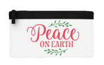 Peace on earth laurels flat-style pencil case