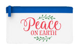 Peace on earth laurels flat-style pencil case