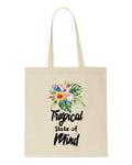 Tropical flowers (style 1O) - tropical state of mind tote style shopping bag