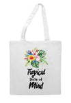 Tropical flowers (style 1O) - tropical state of mind tote style shopping bag