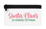 Santa Claus is coming to town flat-style pencil case