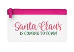 Santa Claus is coming to town flat-style pencil case