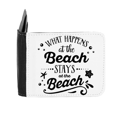 What Happens At The Beach Stays At The Beach Statement gent's wallet